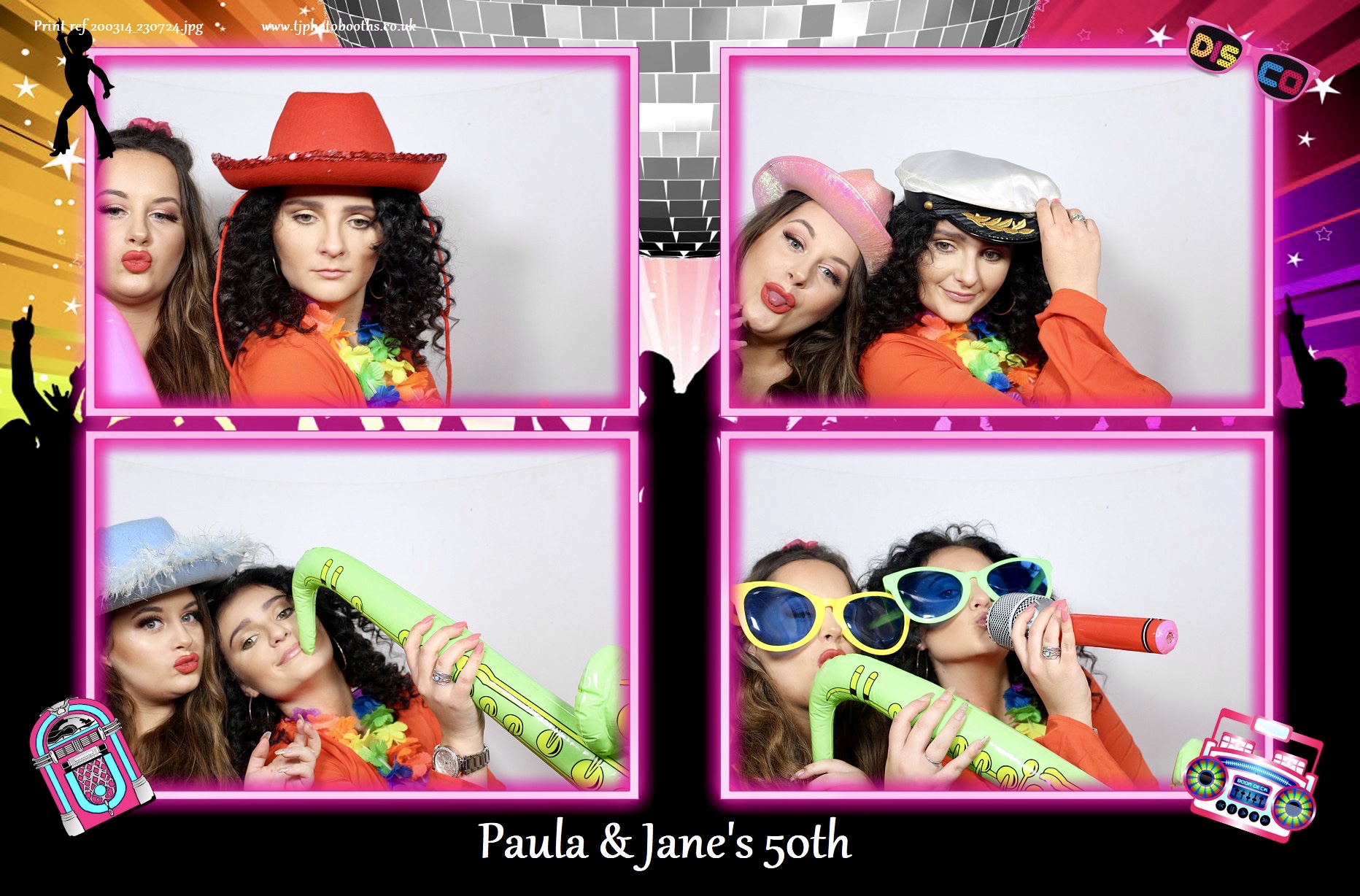 Paula & Jane's 50th | View more photos from the event at gallery.tjphotobooths.co.uk/u/TJPhotobooths/Paula-Janes-50th
